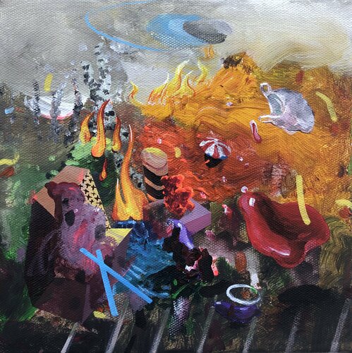 Heaven an Earth III di Edith Torony, Pittura in vendita su Singulart