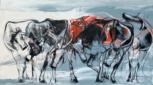 Twilight van Priyendra Shukla, Schilderij te koop op Singulart