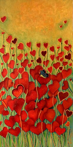 CHAMP D’AMOUR 2 di Anne-Marie Torrisi, Pittura in vendita su Singulart