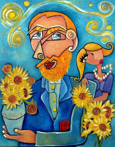 VAN GOGH di Anne-Marie Torrisi, Pittura in vendita su Singulart