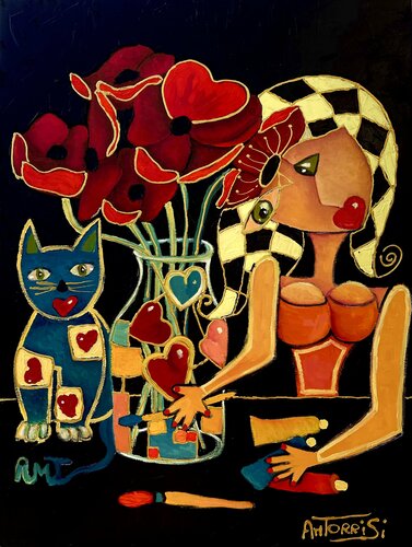 LE BOUQUET di Anne-Marie Torrisi, Pittura in vendita su Singulart