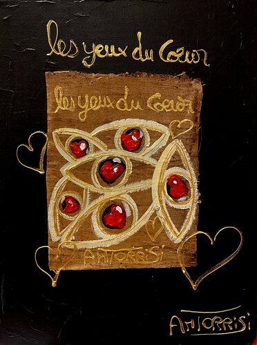 LES YEUX DU CŒUR by Anne-Marie Torrisi, Painting for Sale on Singulart