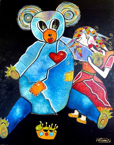 LE GRAN AMI van Anne-Marie Torrisi, Schilderij te koop op Singulart