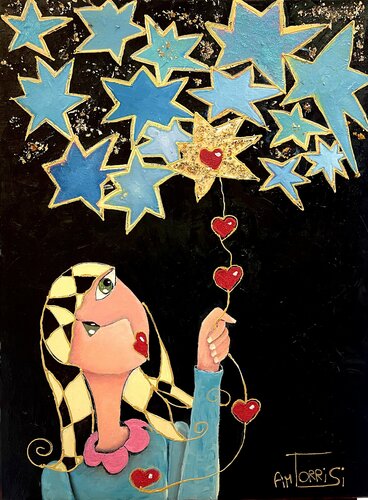 L’ÉTOILE van Anne-Marie Torrisi, Schilderij te koop op Singulart