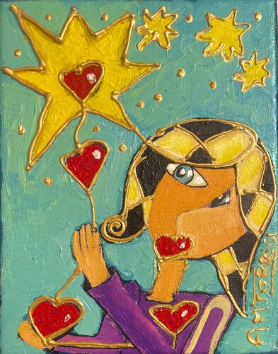 L’ÉTOILE 3 di Anne-Marie Torrisi, Pittura in vendita su Singulart