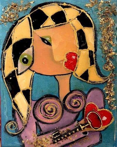 LA CLÉ DU SUCCÈS par Anne-Marie Torrisi, Peinture en vente sur Singulart