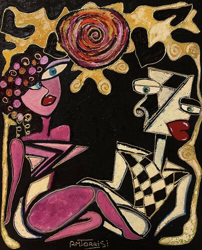 UNE PLACE AU SOLEIL von Anne-Marie Torrisi, Malerei kaufen auf Singulart