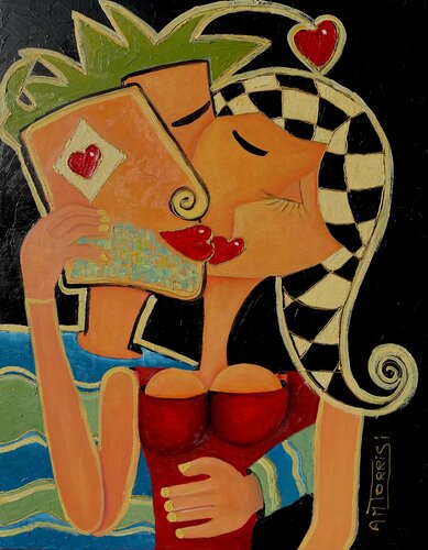 LE PARDON by Anne-Marie Torrisi, Painting for Sale on Singulart