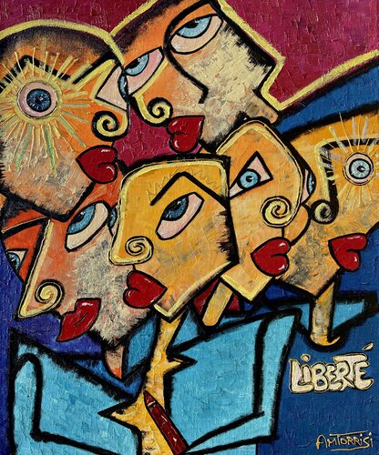 LA LIBERTÉ von Anne-Marie Torrisi, Malerei kaufen auf Singulart