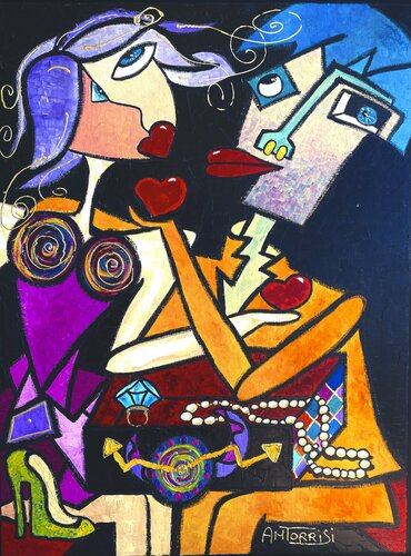 LA BOÎTE À TRÉSORS de Anne-Marie Torrisi, Pintura a la venta en Singulart