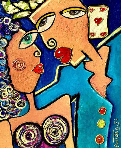 LE SÉDUCTEUR par Anne-Marie Torrisi, Peinture en vente sur Singulart