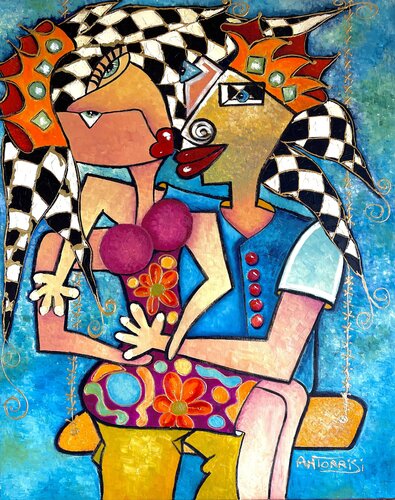 LA BALANÇOIRE di Anne-Marie Torrisi, Pittura in vendita su Singulart