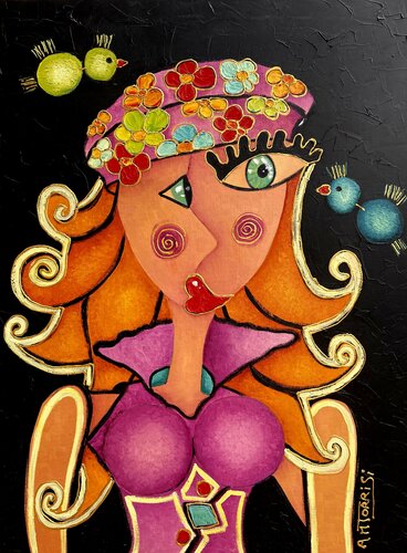 ANGELINA di Anne-Marie Torrisi, Pittura in vendita su Singulart