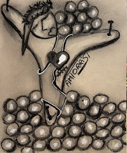 LE CRIST von Anne-Marie Torrisi, Malerei kaufen auf Singulart