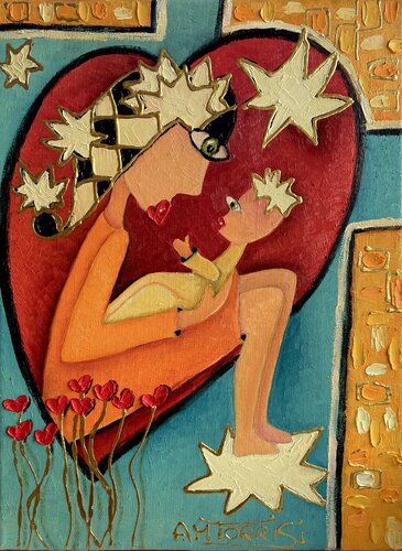 AMOUR INFINI van Anne-Marie Torrisi, Schilderij te koop op Singulart