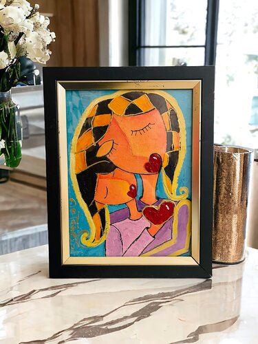 L’ENFANT DE L’AMOUR van Anne-Marie Torrisi, Schilderij te koop op Singulart