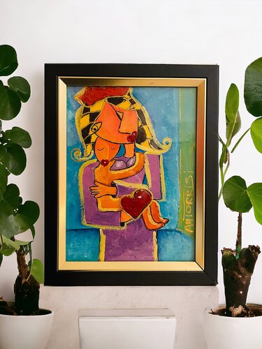 MA REINE van Anne-Marie Torrisi, Schilderij te koop op Singulart