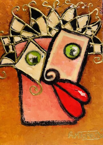 L’AMOUREUX von Anne-Marie Torrisi, Malerei kaufen auf Singulart
