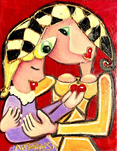 MON COEUR par Anne-Marie Torrisi, Peinture en vente sur Singulart