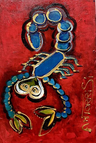 SCORPION astrologie di Anne-Marie Torrisi, Pittura in vendita su Singulart