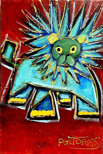 LION astrologie di Anne-Marie Torrisi, Pittura in vendita su Singulart