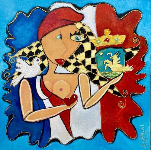 MARIANNE St Andre par Anne-Marie Torrisi, Peinture en vente sur Singulart