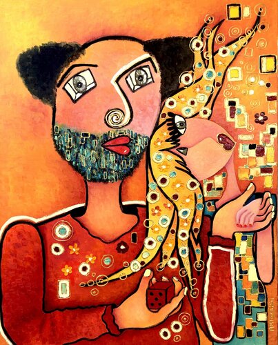 GUSTAV KLIMT di Anne-Marie Torrisi, Pittura in vendita su Singulart