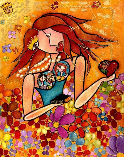 LUCIA di Anne-Marie Torrisi, Pittura in vendita su Singulart