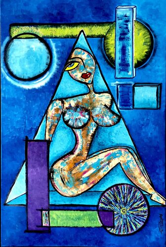 LE YIN ET LE YANG van Anne-Marie Torrisi, Schilderij te koop op Singulart
