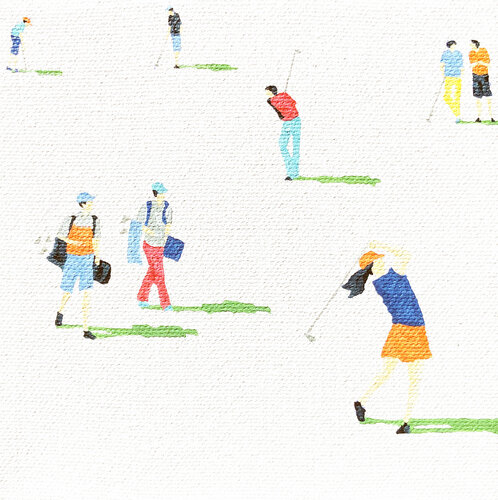 Golfers Nano 17 van Stephanie Ho, Schilderij te koop op Singulart