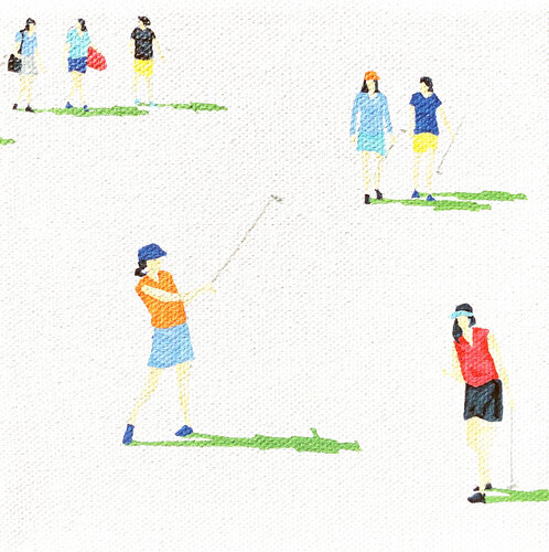 Golfers Nano 18 van Stephanie Ho, Schilderij te koop op Singulart