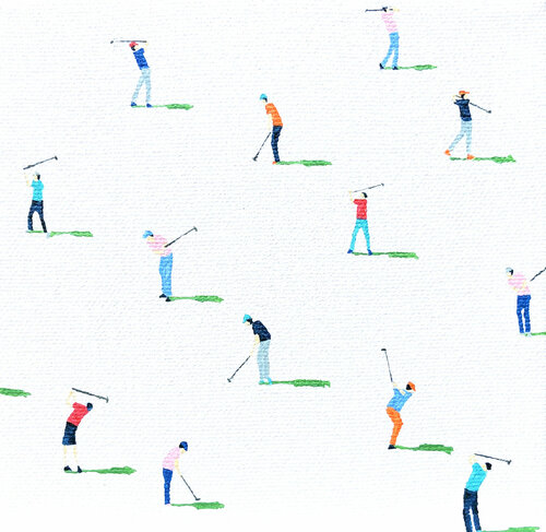 Golfers Nano 25 van Stephanie Ho, Schilderij te koop op Singulart