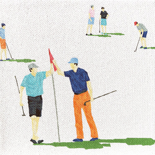 Golfers Nano 27 van Stephanie Ho, Schilderij te koop op Singulart