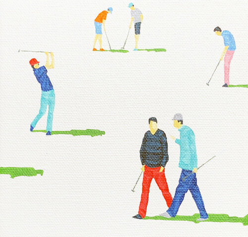 Golfers Nano 31 van Stephanie Ho, Schilderij te koop op Singulart