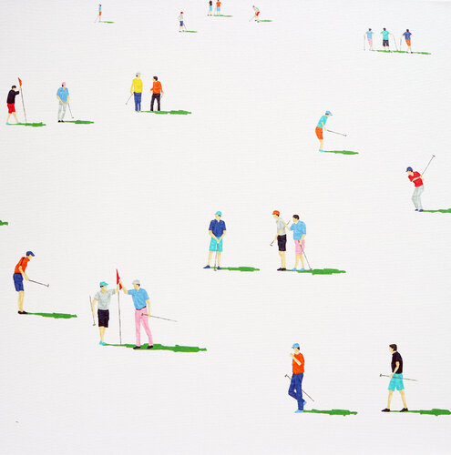 Golfers 41 di Stephanie Ho, Pittura in vendita su Singulart
