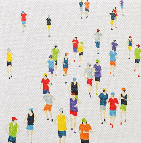 Ironman Nano 03 Runners van Stephanie Ho, Schilderij te koop op Singulart