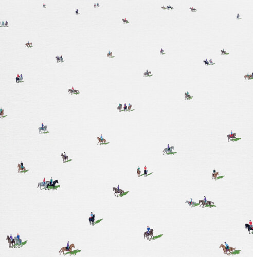 The Jockeys 01 van Stephanie Ho, Schilderij te koop op Singulart