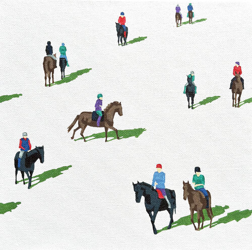 The Jockeys 02 di Stephanie Ho, Pittura in vendita su Singulart