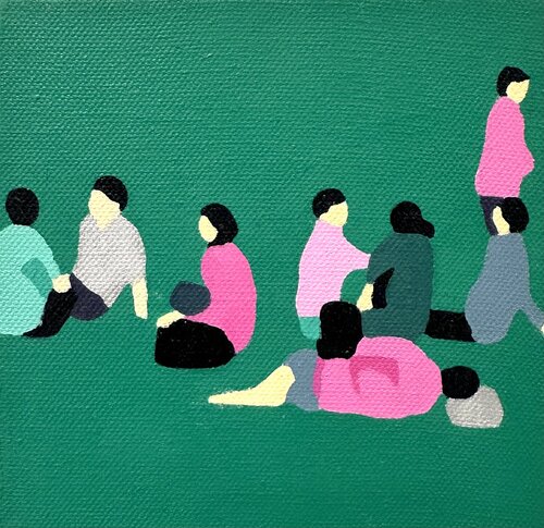 Queue 01 von Stephanie Ho, Malerei kaufen auf Singulart