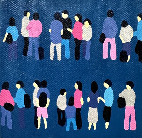 Queue 03 von Stephanie Ho, Malerei kaufen auf Singulart
