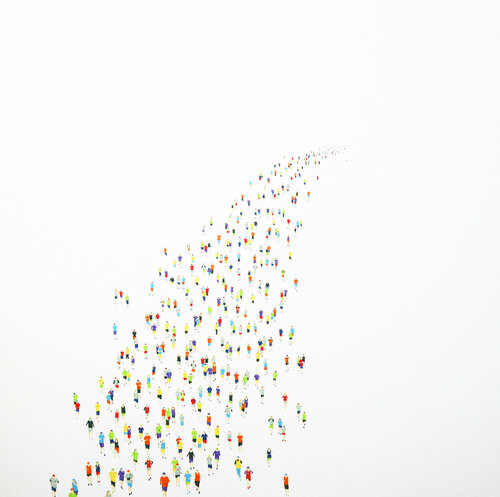 The Race 03 di Stephanie Ho, Pittura in vendita su Singulart