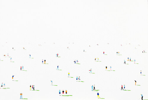 Golfers 13 di Stephanie Ho, Pittura in vendita su Singulart