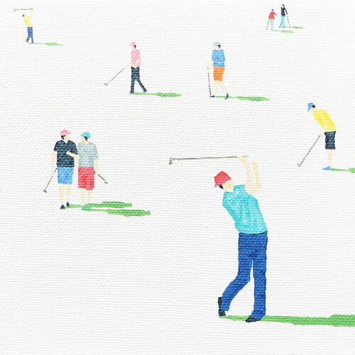 Golfers Nano 10 van Stephanie Ho, Schilderij te koop op Singulart