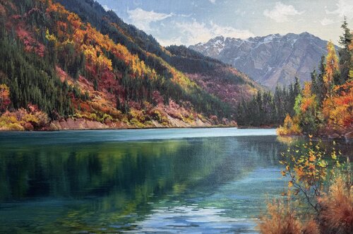 Introverted Autumn de Emil Kasymov, Pintura a la venta en Singulart
