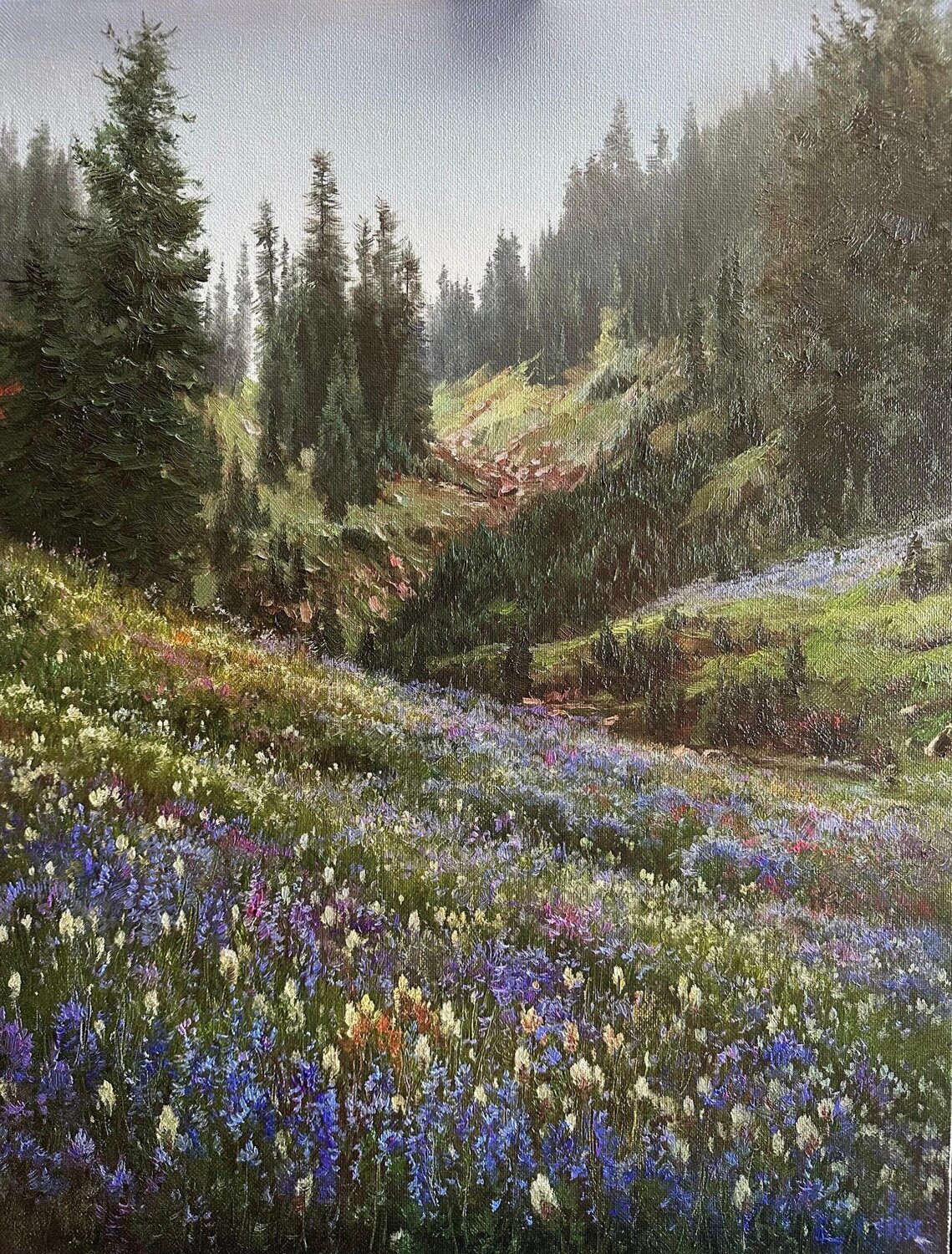 Song of the Mist Emil Kasymov Dipinto originale in vendita