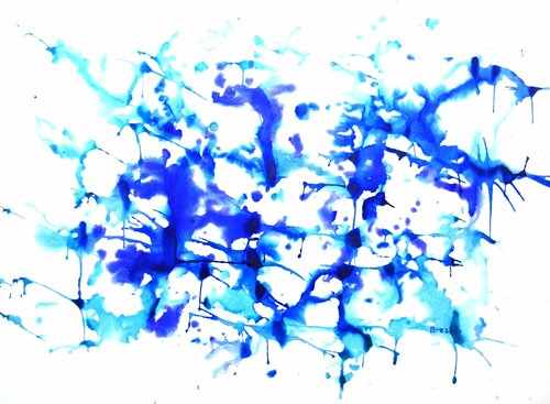 Blue expression by Aleksandr Breskin, Drawing for Sale on Singulart