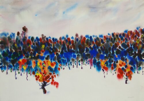 Winter contrast by Aleksandr Breskin, Work on Paper for Sale on Singulart