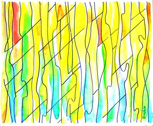 Summer rain by Aleksandr Breskin, Work on Paper for Sale on Singulart