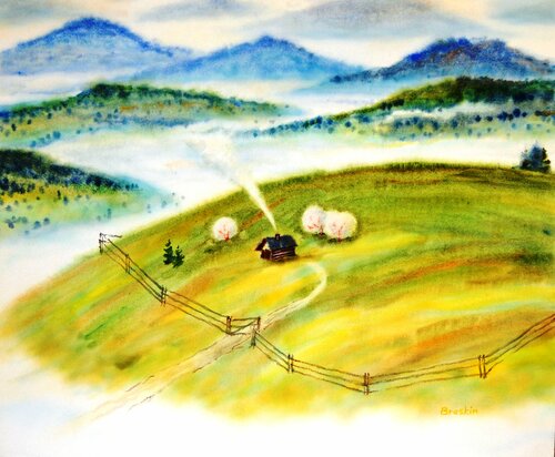 Spring morning von Aleksandr Breskin, Werk auf Papier kaufen auf Singulart