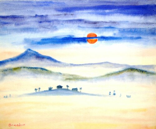 Morning fog de Aleksandr Breskin, Obra en papel a la venta en Singulart